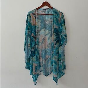 Floral Sheer Kimono Cardigan